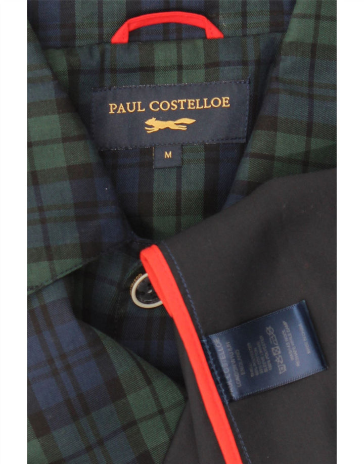 PAUL COSTELLOE Pardesiu pentru bărbați UK 38 Medium Bleumarin din poliester Check