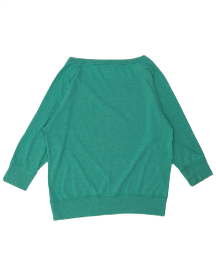 Top grafic Nike pentru femei cu mâneci 3/4 Marea Britanie 14, verde mediu, pete