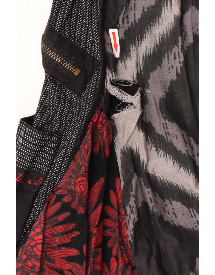Rochie Desigual pentru femei Empire EU 42, mare, negru, bumbac mozaic