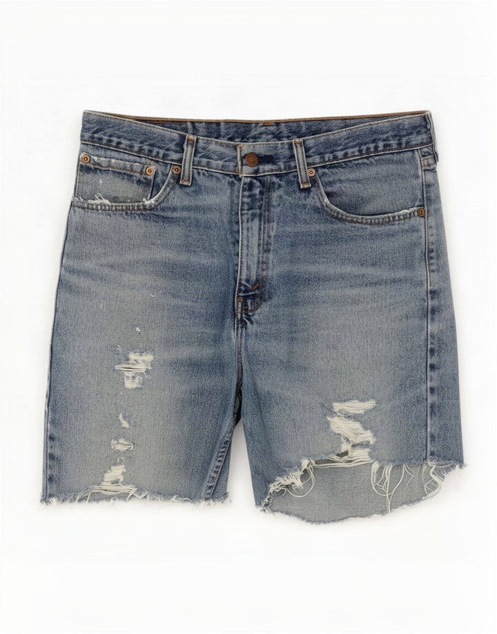 Pantaloni scurți Levi's 751 Distressed Denim W34 Large Blue