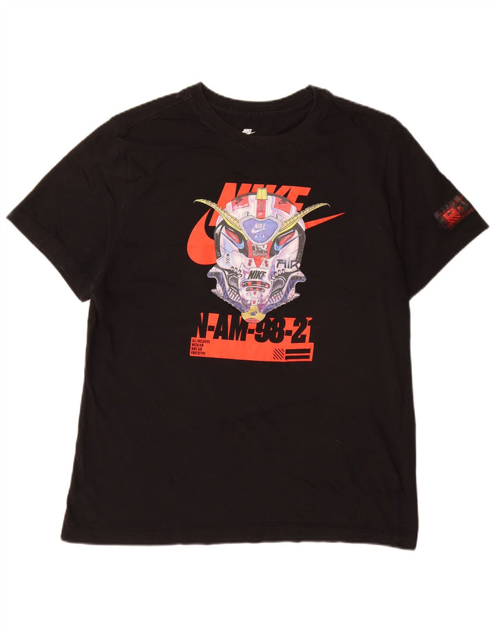 Tricou grafic Nike pentru bărbați Top mare din bumbac negru