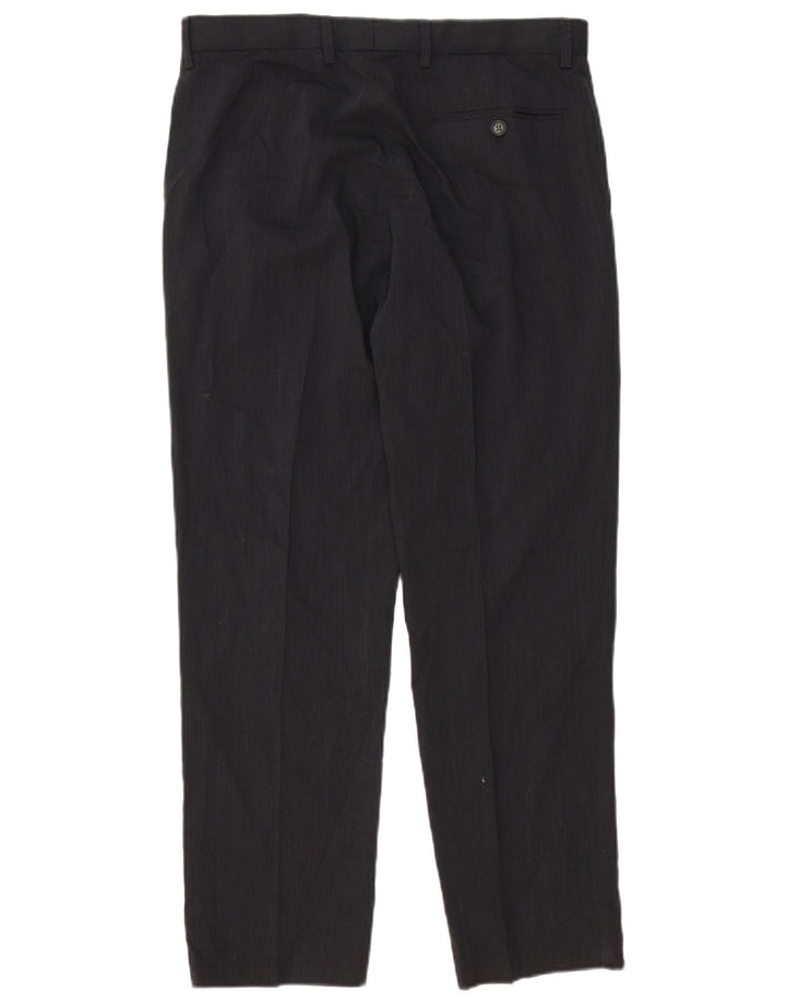 Pantaloni de costum obișnuiți drepti pentru femei Marks & Spencer L32 L29 negri