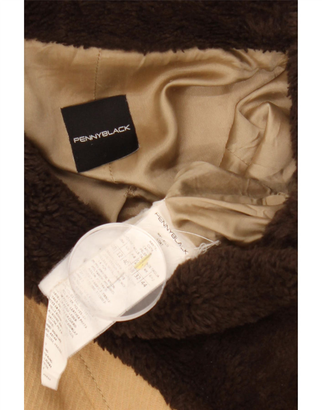 Palton pentru femei Penny Black UK 12 Medium Bej Lână color bloc