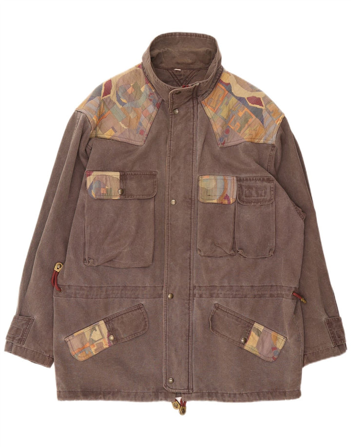 Jachetă pentru bărbați SALEWA UK 42 XL, bumbac color bloc, gri