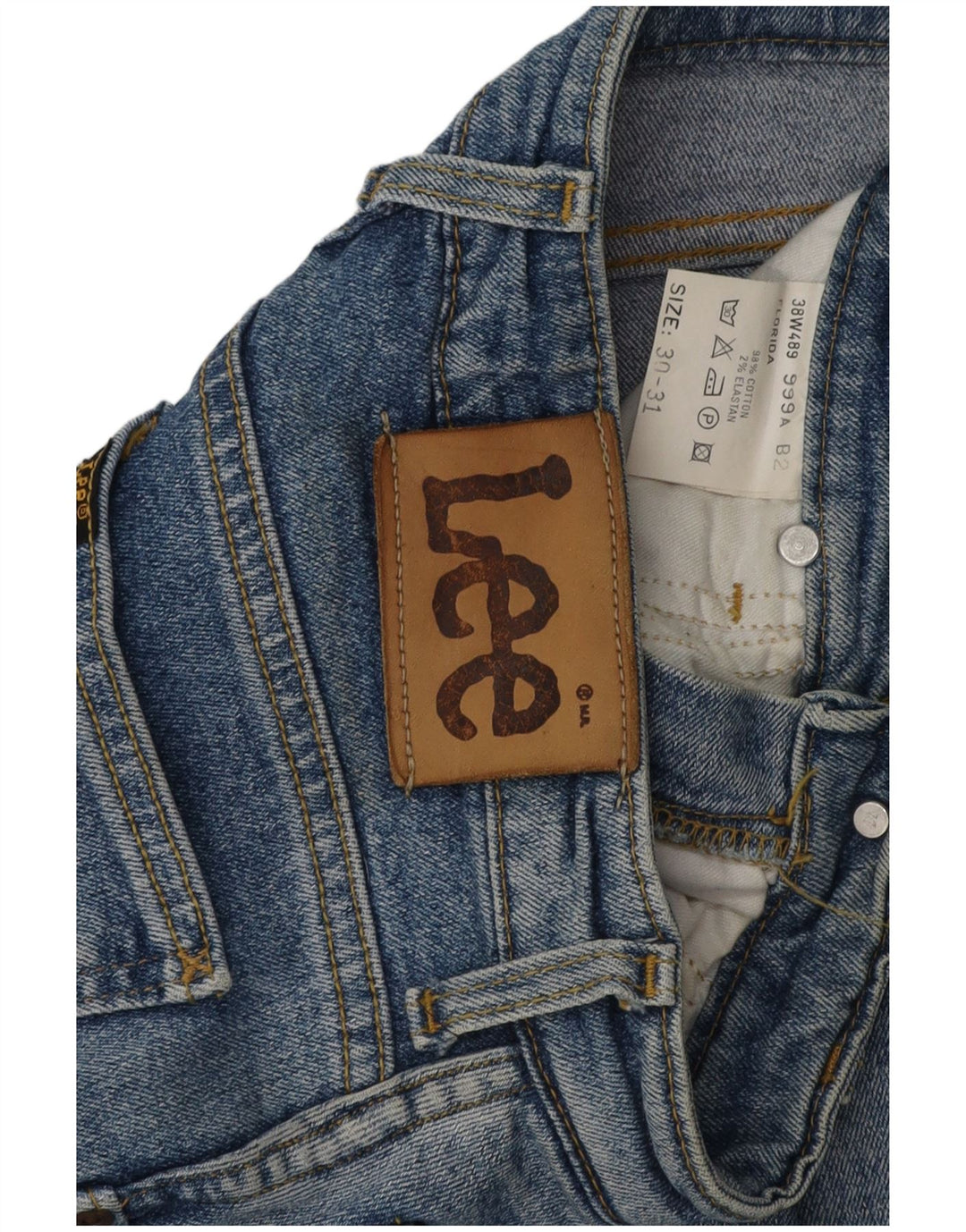 Blugi subțiri pentru femei LEE L30 L31 Bumbac albastru