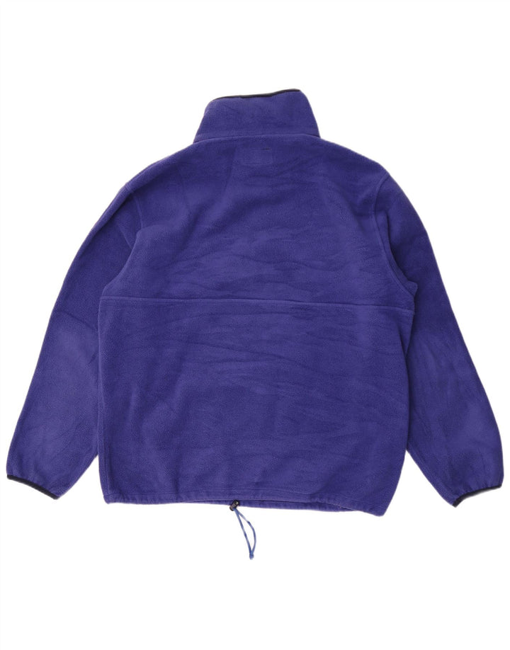 Pulover pentru bărbați Aesse, cu fermoar și gât, XL, poliester albastru