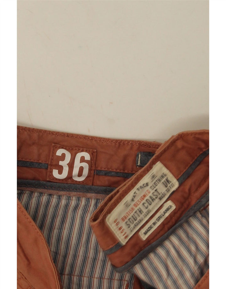 Pantaloni scurți chino pentru bărbați Fat Face W36 mare bumbac portocaliu