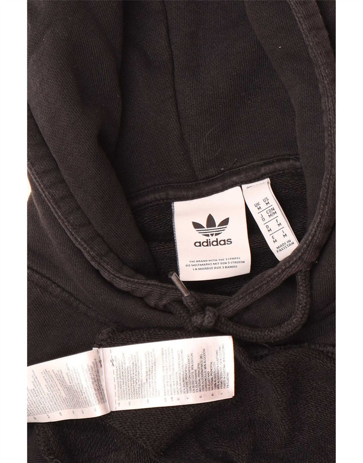 Pulover Adidas pentru bărbați, bumbac mediu negru