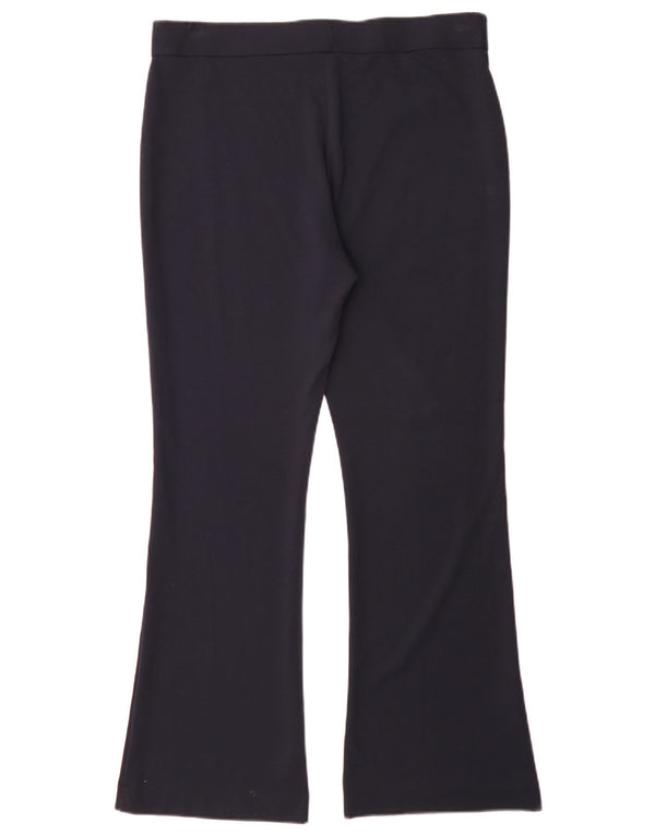 Pantaloni evazați pentru femei Marks & Spencer UK 14 Large W34 L31 Bleumarin Viscoză