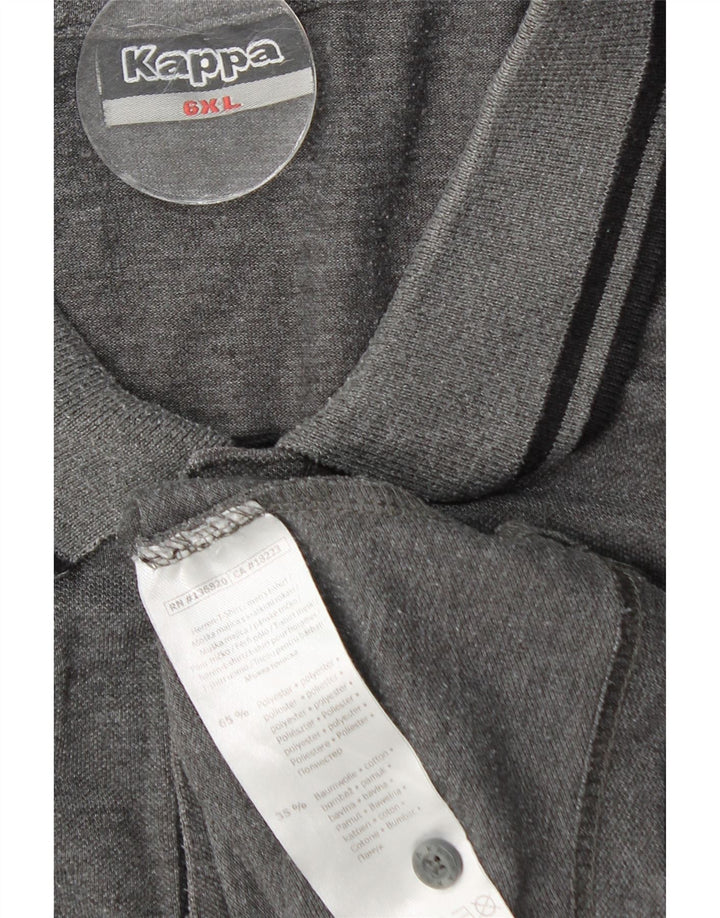 Cămașă polo pentru bărbați KAPPA 6XL poliester gri