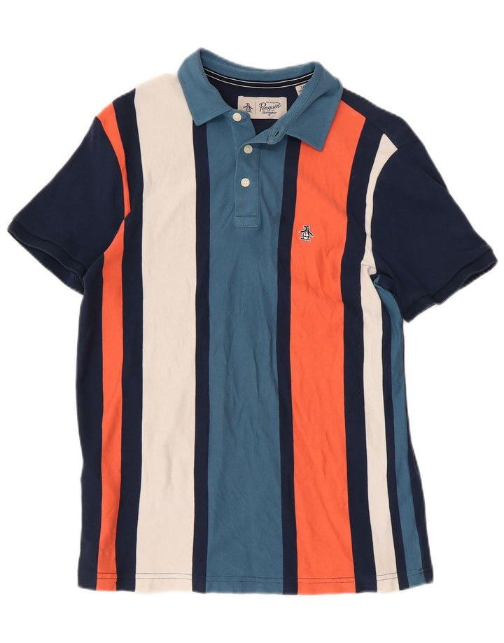 Cămașă polo PENGUIN pentru bărbați, bumbac cu dungi multicolore