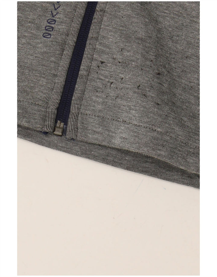 Pulover PUMA pentru băieți, cu grafică, cu fermoar, 9-10 ani, poliester color bloc de culoare gri