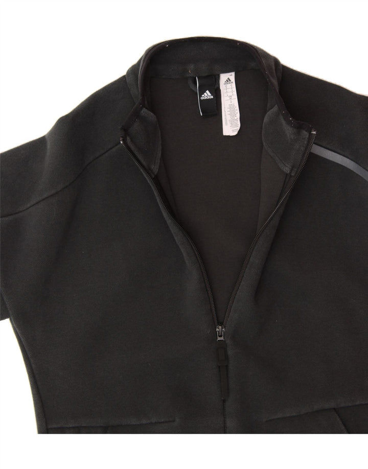 ADIDAS Mens Tracksuit Top Jacket Small Black Cotton Vintage Adidas and Second-Hand Adidas from Messina Hembry 