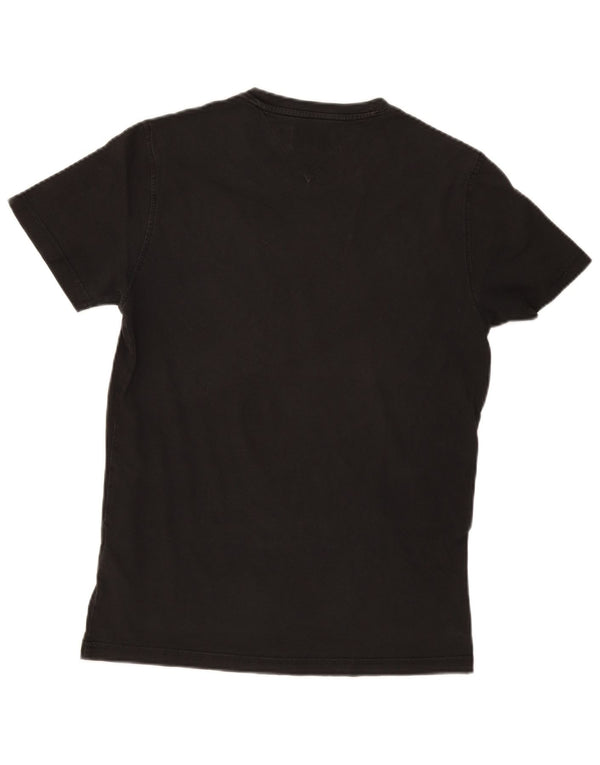 Tommy Hilfiger Mens T-Shirt Top Medium Black Cotton