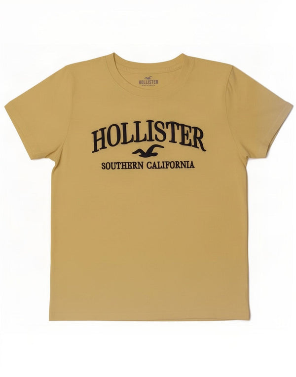 Tricou grafic Hollister pentru femei Top UK 10 Small Yellow Bumbac