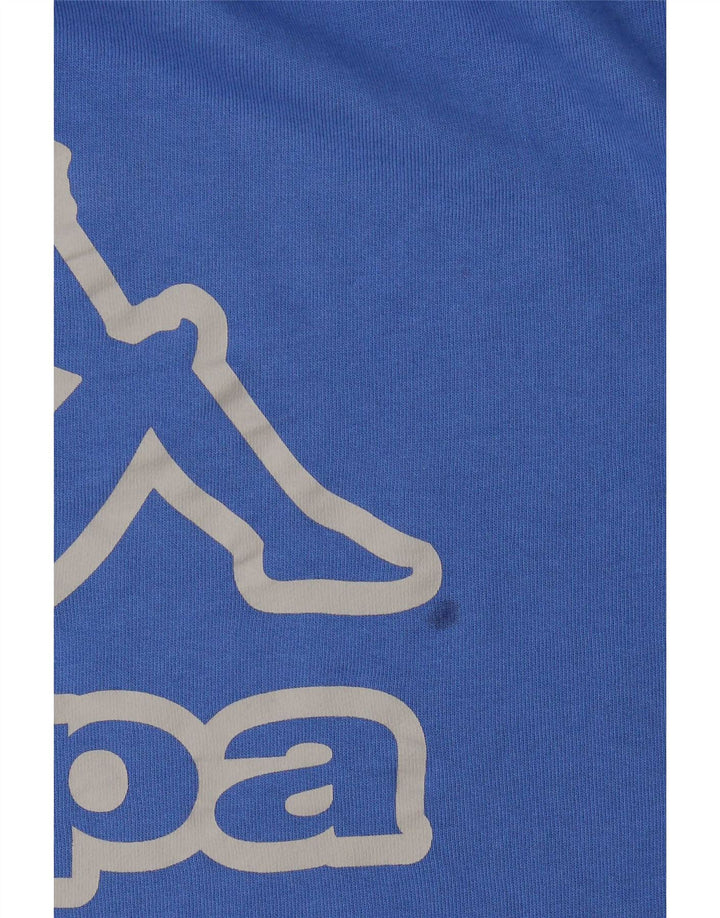 Pulover supradimensionat cu grafic pentru femei Kappa UK 12 Medium Blue