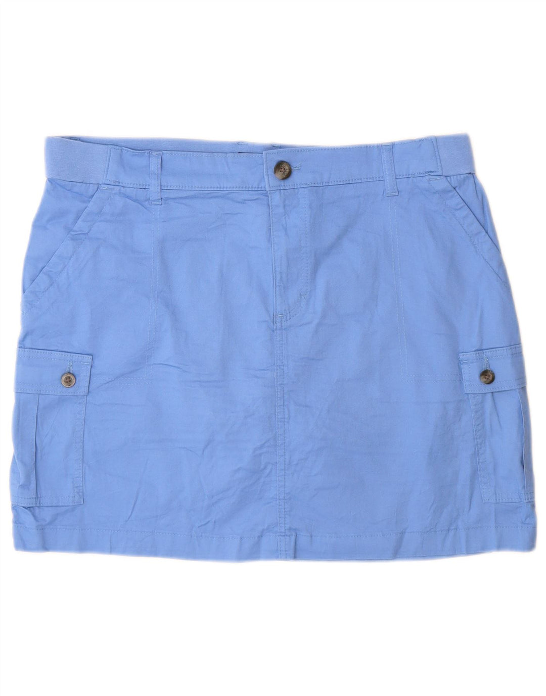 Fusta mini cargo pentru femei Lee US 16 2XL W36 Bumbac albastru