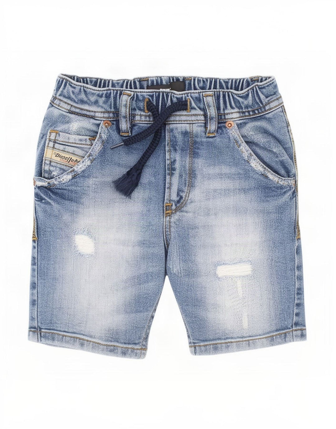 Pantaloni scurți din Denim Distressed Băieți Diesel 3-4 Ani W20 Bumbac Albastru