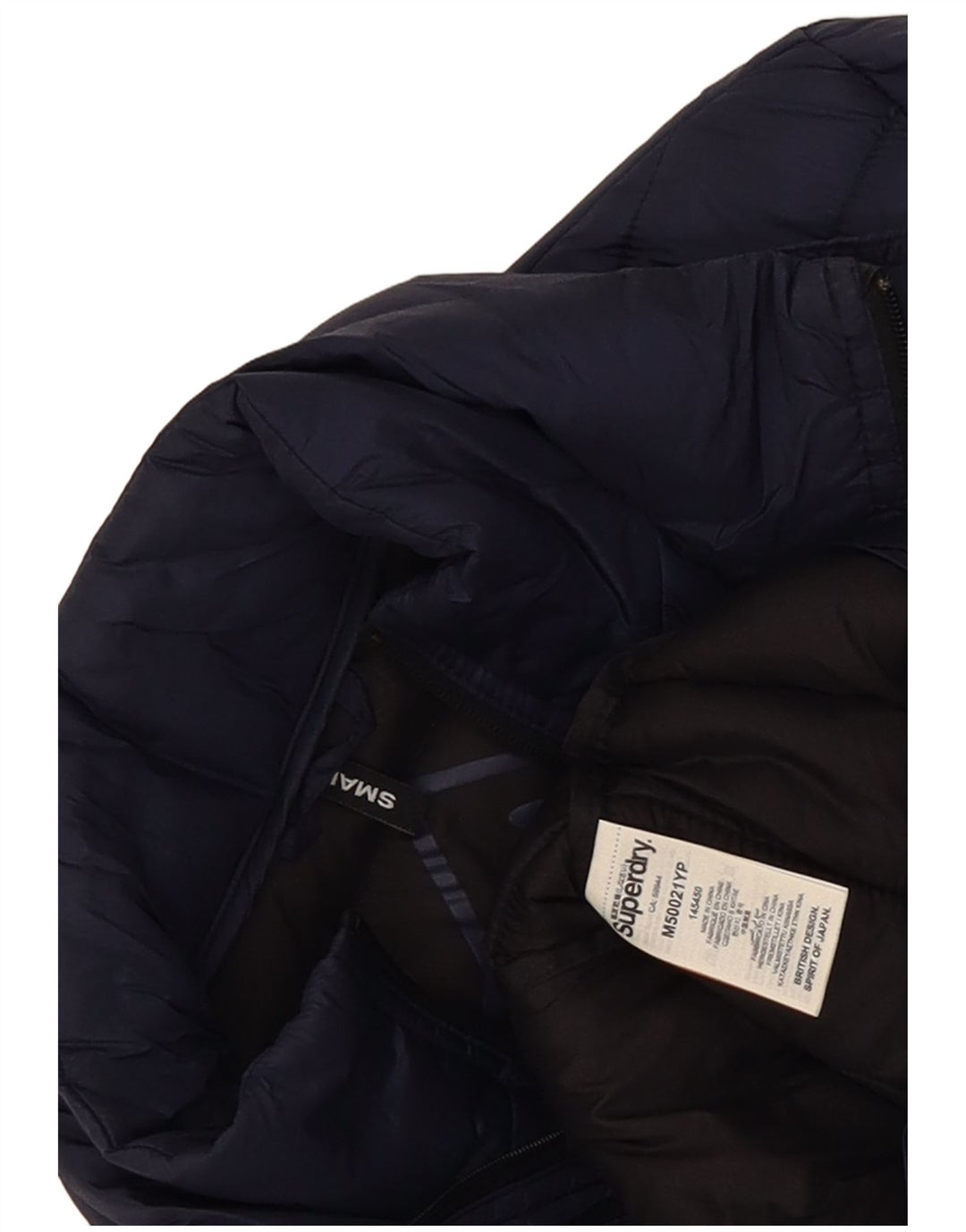 Jachetă căptușită pentru bărbați Superdry UK 36 Small Navy Blue Marine