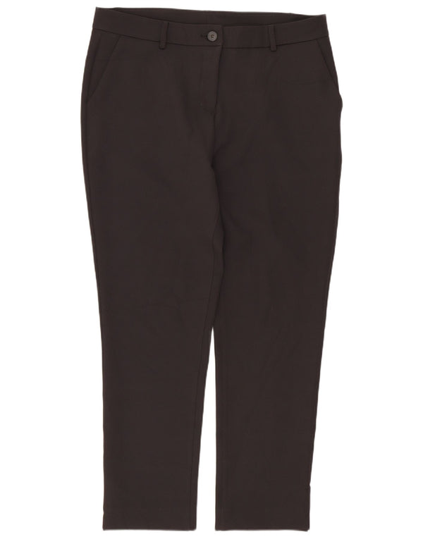 Pantaloni chino crop subțiri pentru femei Stefanel US 12 Large W33 L25 Negru