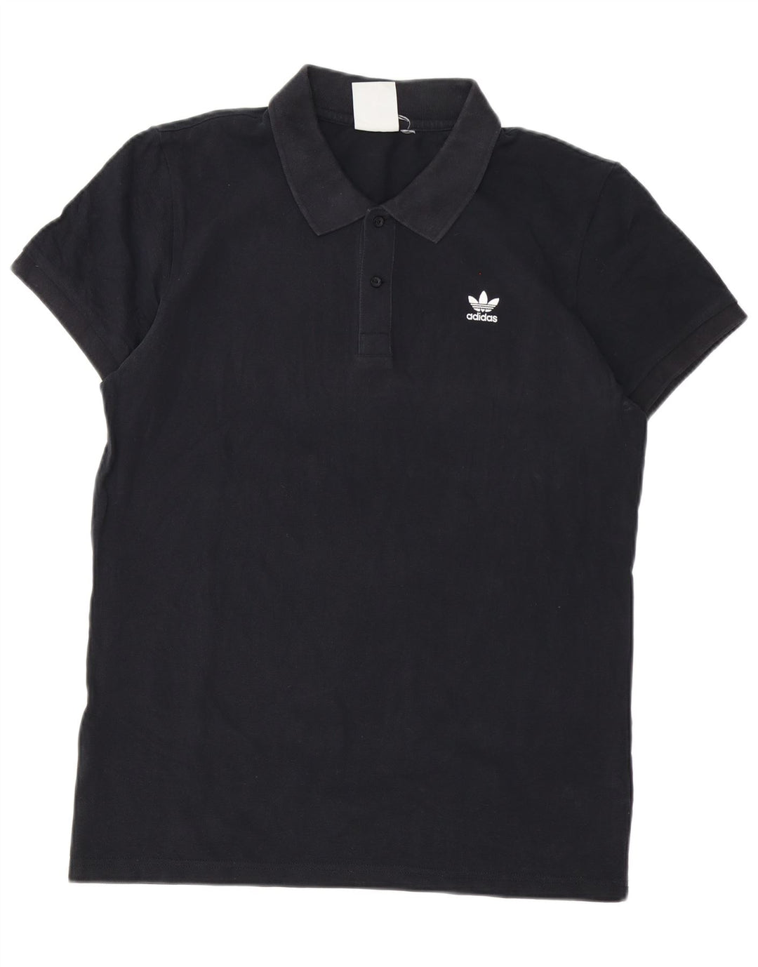 Tricou polo Adidas pentru bărbați, bumbac mediu negru