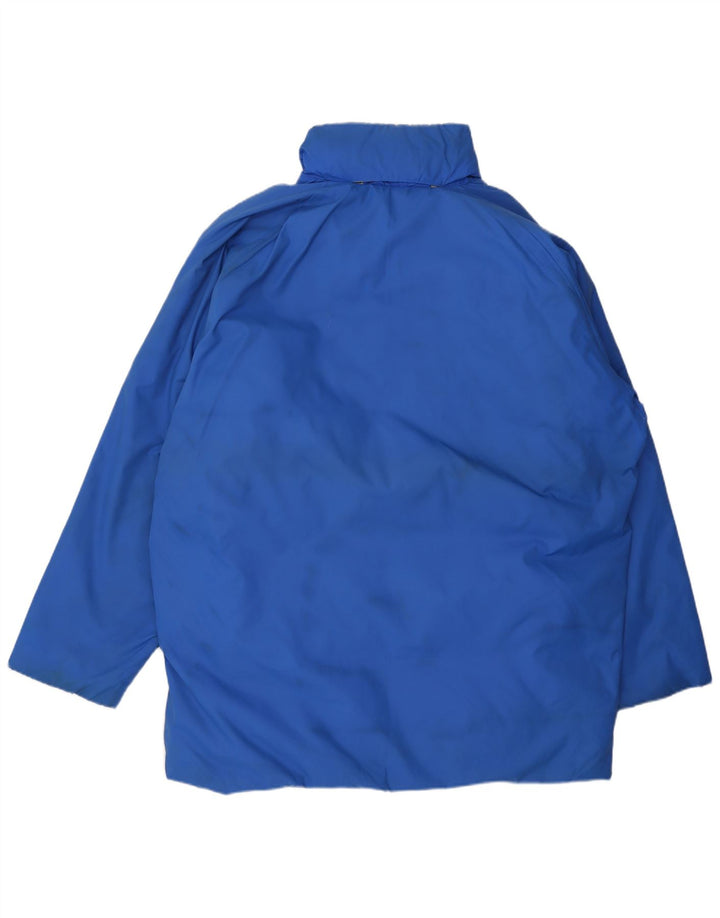 Jachetă căptușită cu glugă Moncler pentru bărbați Mărimea 3, mare, albastră, poliamidă