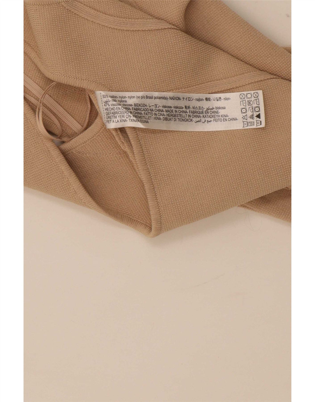 Crop Top fără mâneci pentru femei Zara UK 8 Small Beige Nylon