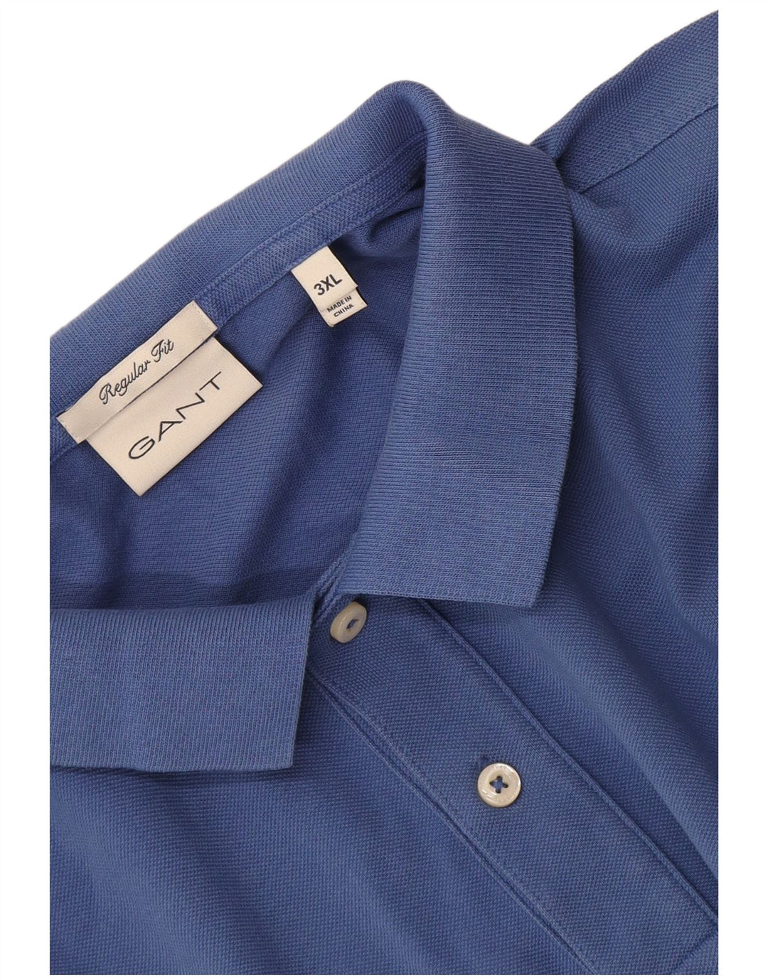 Cămașă polo Gant pentru bărbați, cu formă regulată, 3XL, albastru