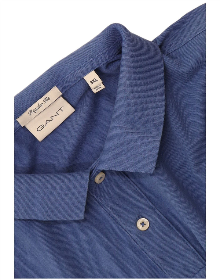Cămașă polo Gant pentru bărbați, cu formă regulată, 3XL, albastru