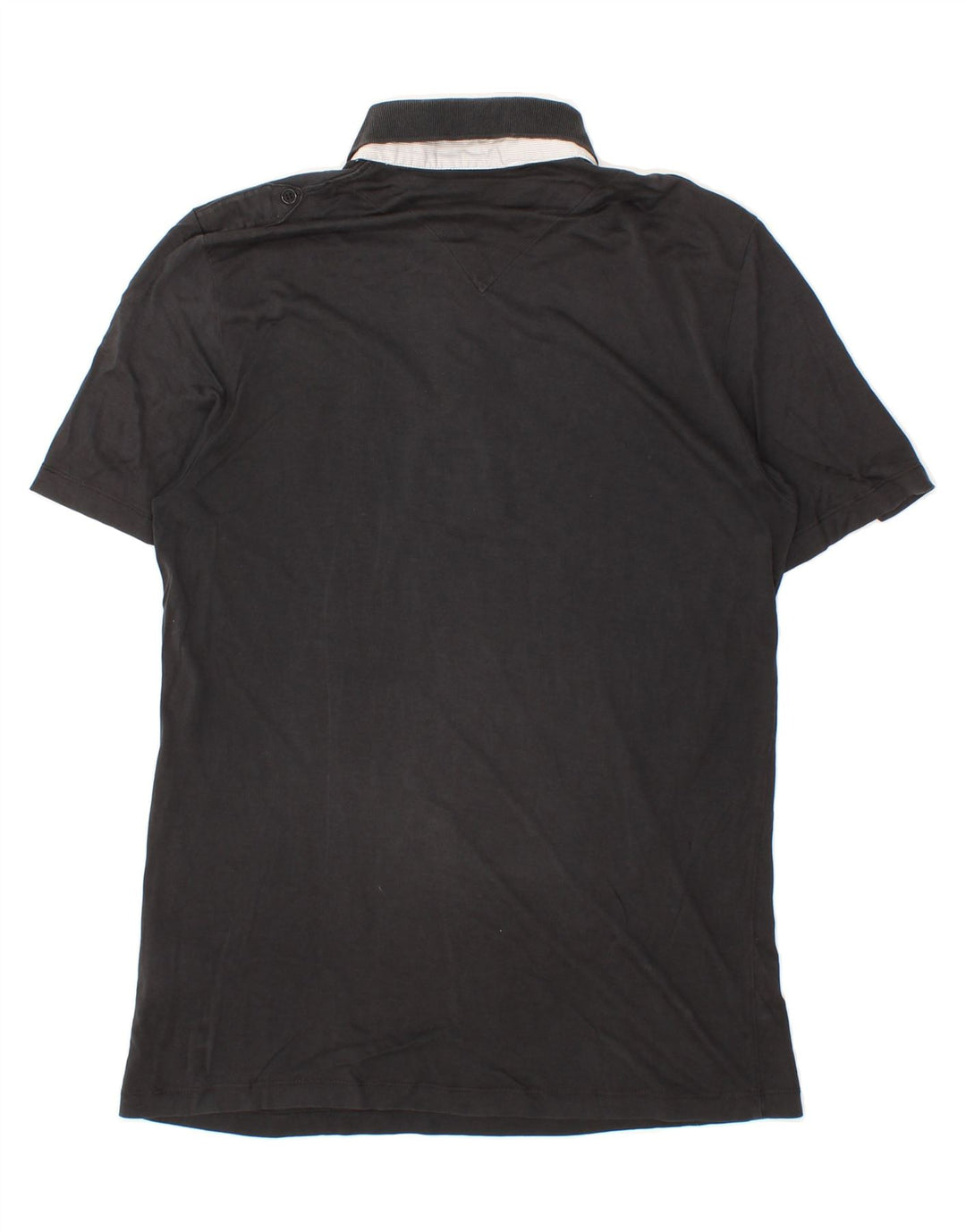 TRUSSARDI Mens Polo Shirt Medium Black Vintage Trussardi and Second-Hand Trussardi from Messina Hembry 