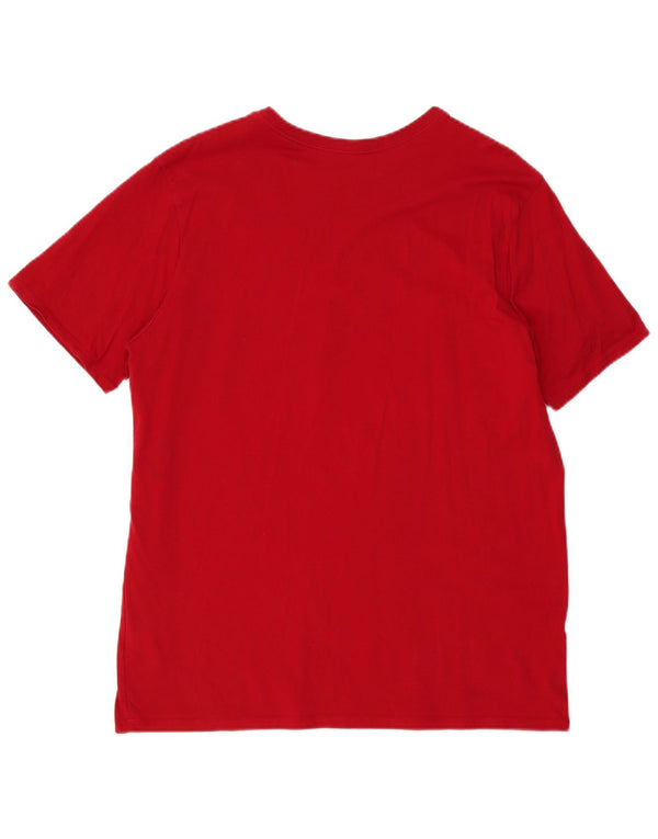 Tricou grafic pentru bărbați Jordan Top XL, roșu, bumbac color bloc