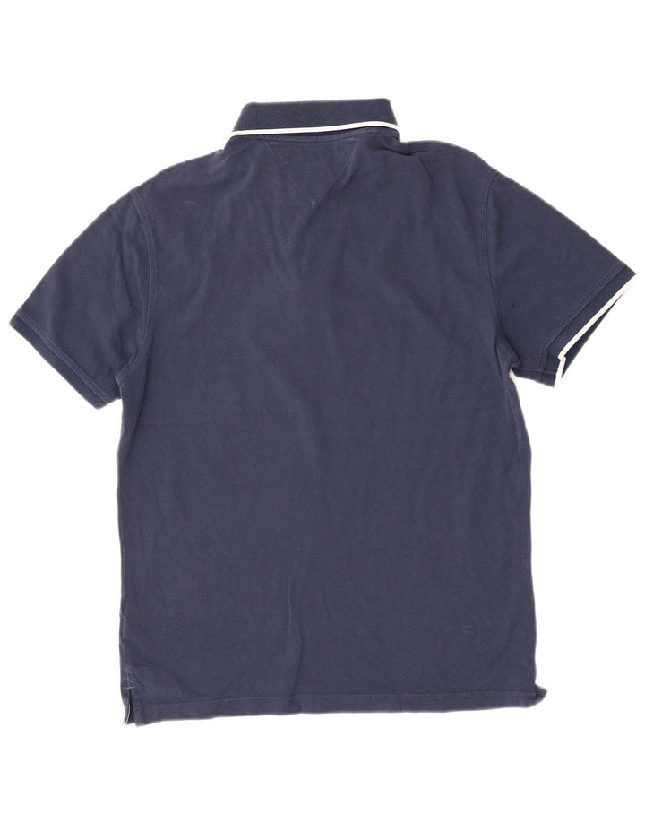Tricou polo de golf Tommy Hilfiger pentru bărbați, bumbac bleumarin mediu