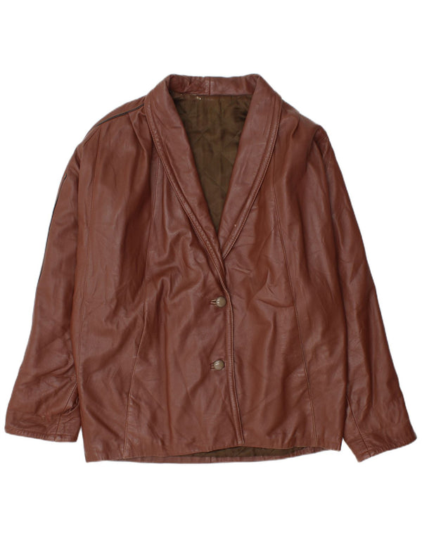 Jachetă supradimensionată pentru femei Lavorazione Artigiana IT 48 XL maro