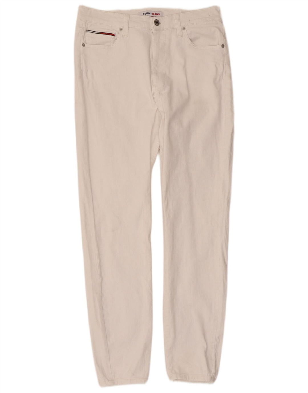 Blugi slim pentru femei Tommy Hilfiger W32 L30 bumbac alb