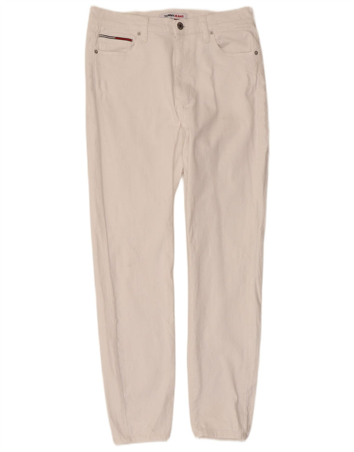 Blugi slim pentru femei Tommy Hilfiger W32 L30 bumbac alb