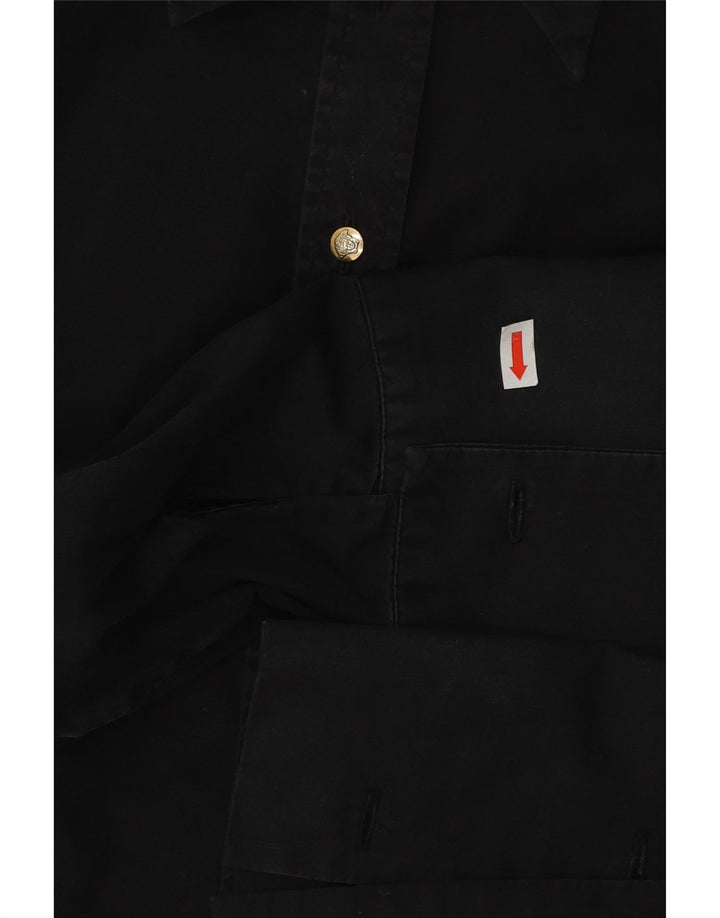 Cămașă formală Versace pentru femei UK 10 Small Black
