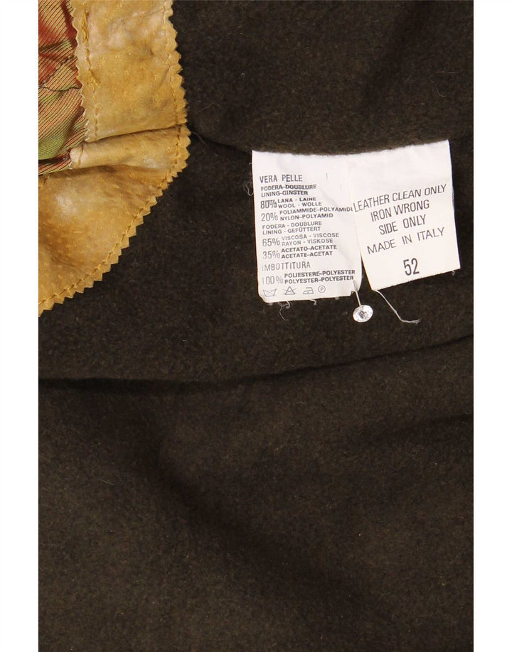 Manson vintage din piele intoarsa pentru barbati IT 52 XL din piele bej