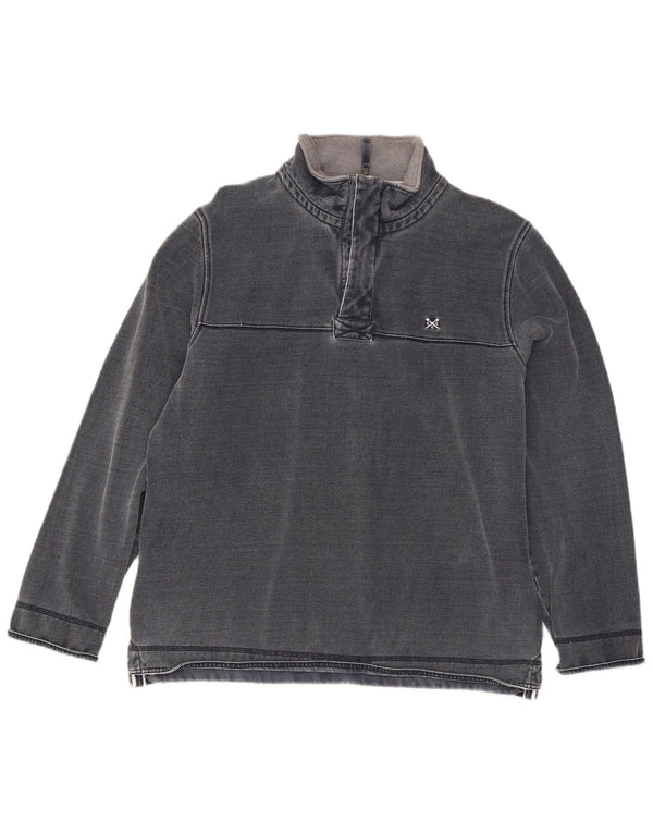 Crew Clothing Hanorac cu fermoar pentru bărbați Pulover XL Bumbac bleumarin
