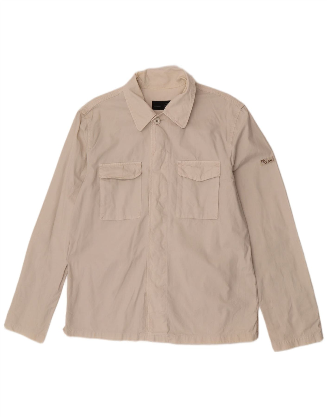 Bomber pentru bărbați Gas UK 42 XL bumbac alb
