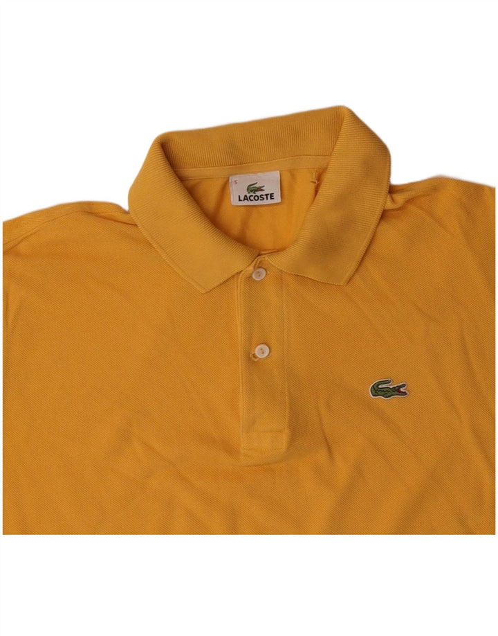 Tricou polo LACOSTE pentru bărbați mărimea 5 mare, galben din bumbac