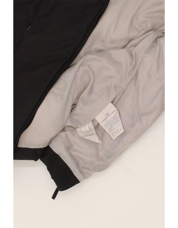 SERGIO TACCHINI Womens Padded Jacket IT 42 Medium Black Vintage Sergio Tacchini and Second-Hand Sergio Tacchini from Messina Hembry 