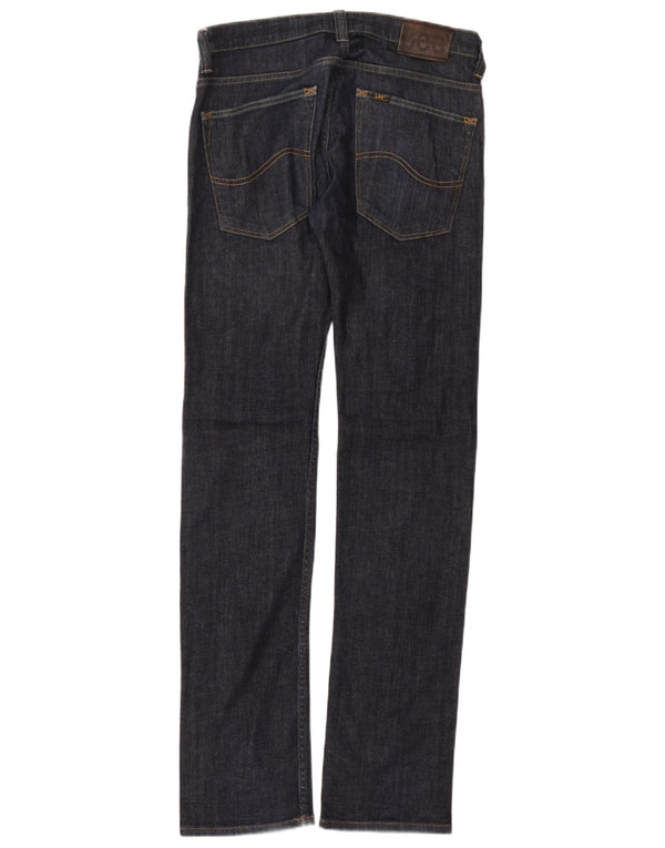 Blugi Lee Powell, drepti, subțiri, W32 L36, bumbac bleumarin