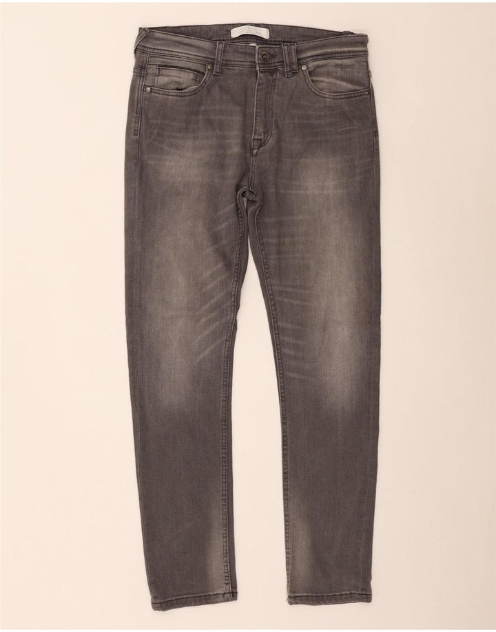 Blugi slim pentru bărbați Zara EU 42 Large W32 L30 Bumbac gri
