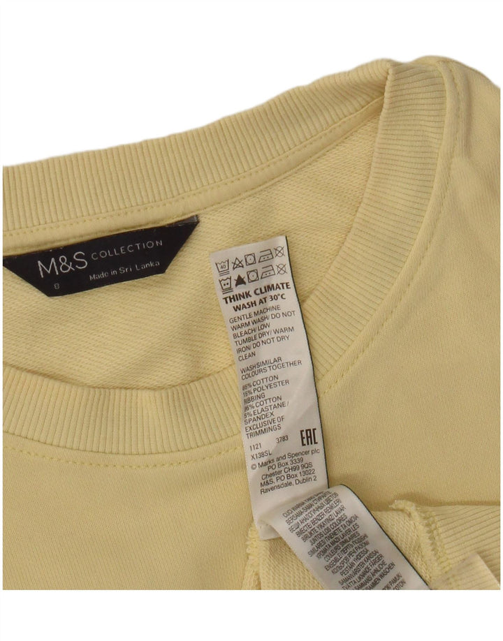 Pulover pentru damă Marks & Spencer Pulover UK 8 mic galben bumbac