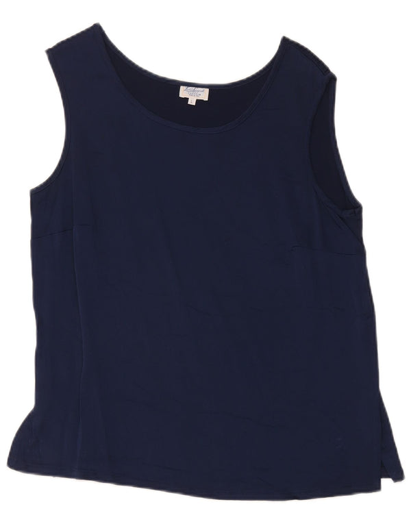 Vest Top pentru femei Luisa Spagnoli UK 14 Mare Acetat bleumarin