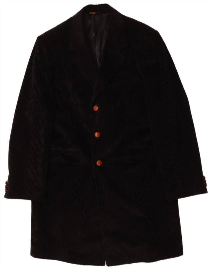 Velluto Duca Visconti Pardesiu bărbați din velur IT 58 4XL Negru