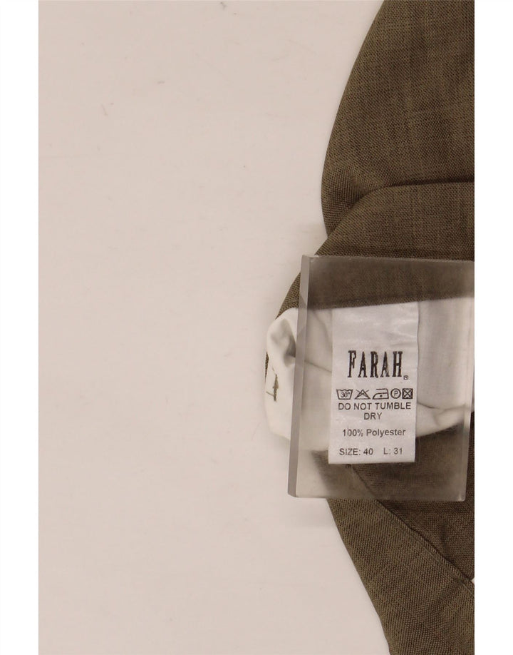 Farah Pantaloni casual conici pentru bărbați L40 L31 Maro Poliester