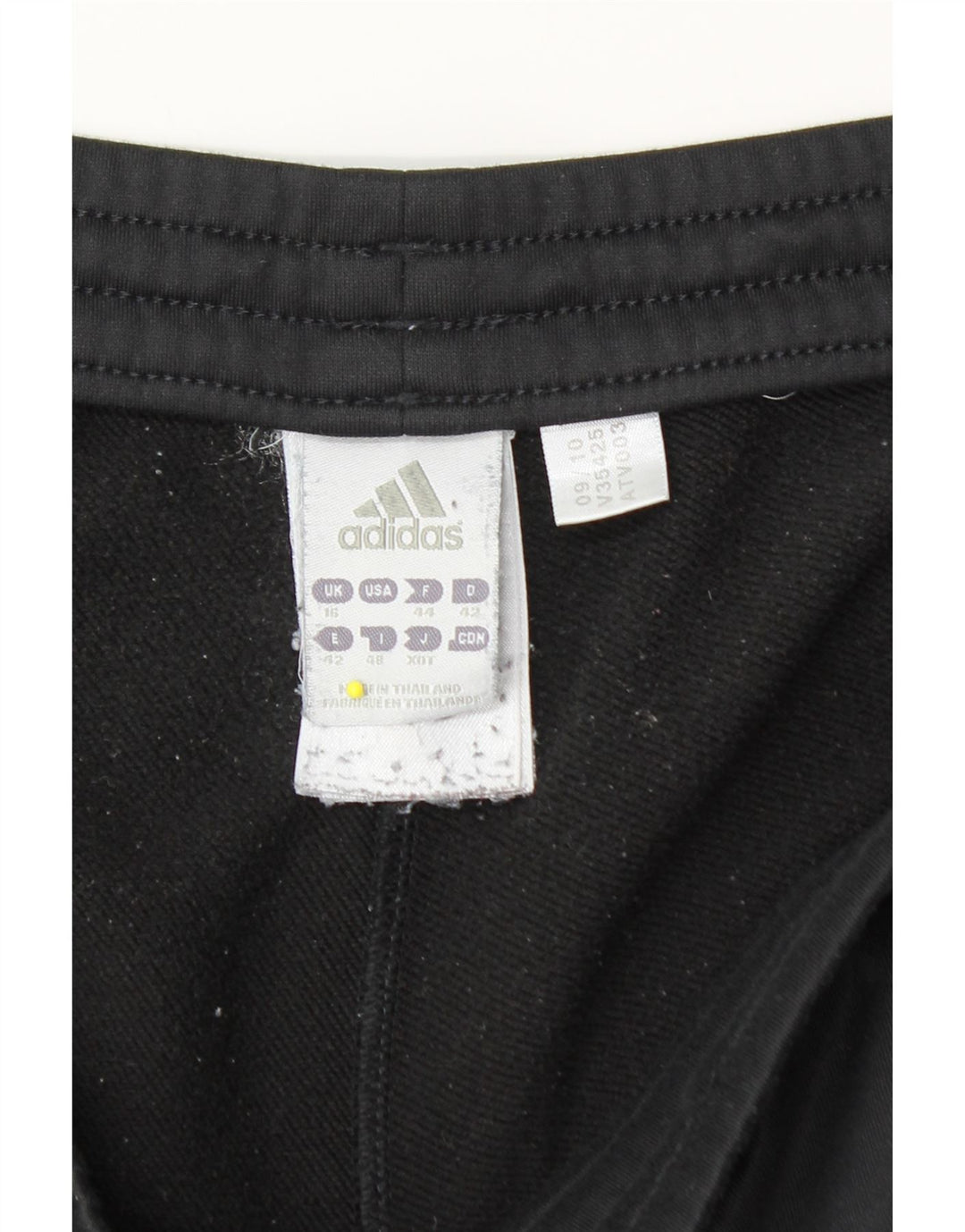 Pantaloni de trening Adidas pentru femei UK 16 Poliester negru mare