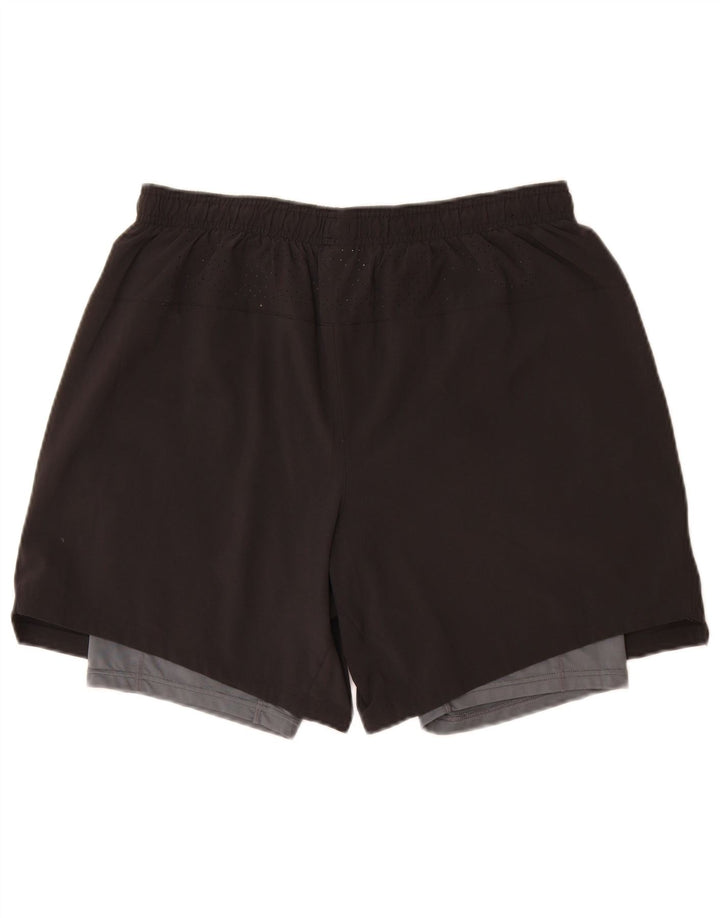 Pantaloni scurți sport New Balance pentru bărbați, mari, negru, poliester color bloc