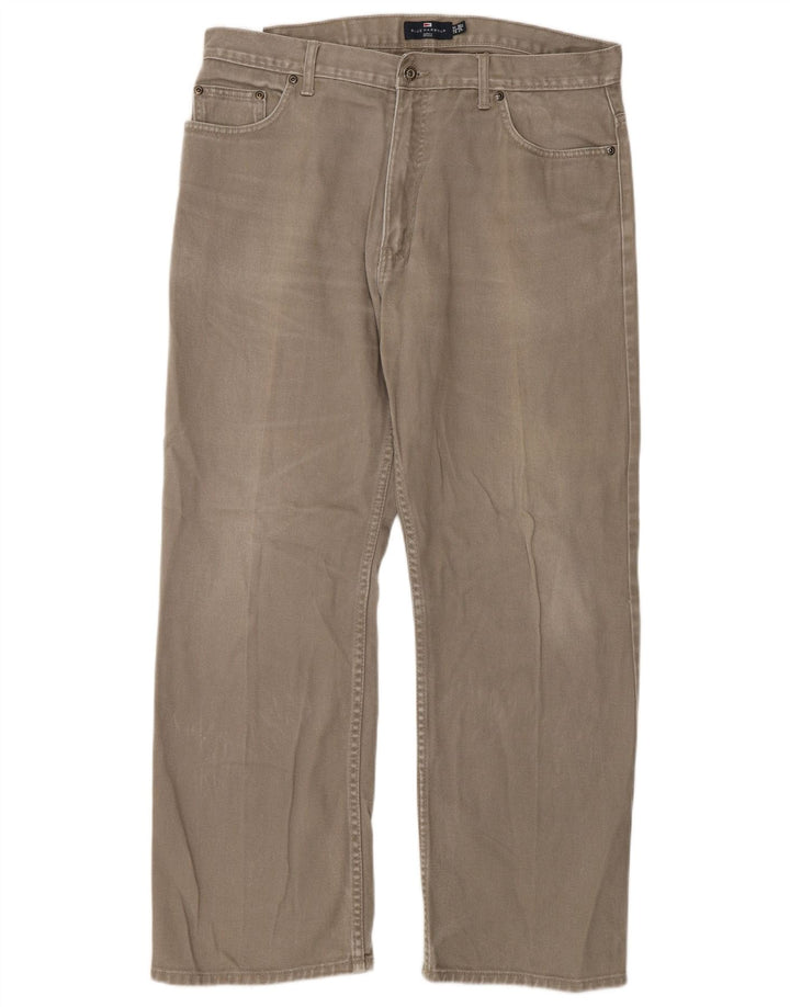 Blugi drepți pentru bărbați Marks & Spencer Blue Harbour W36 L29 bumbac bej